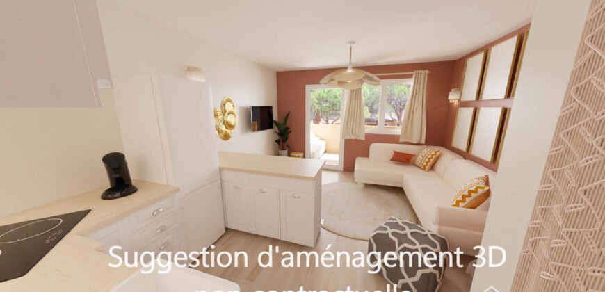 🏡 Studio avec coin nuit – Résidence avec piscine aux Golfs de Valescure