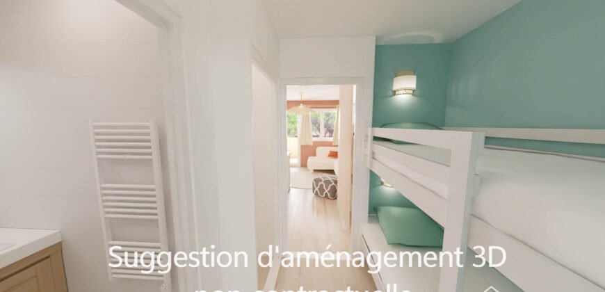 🏡 Studio avec coin nuit – Résidence avec piscine aux Golfs de Valescure
