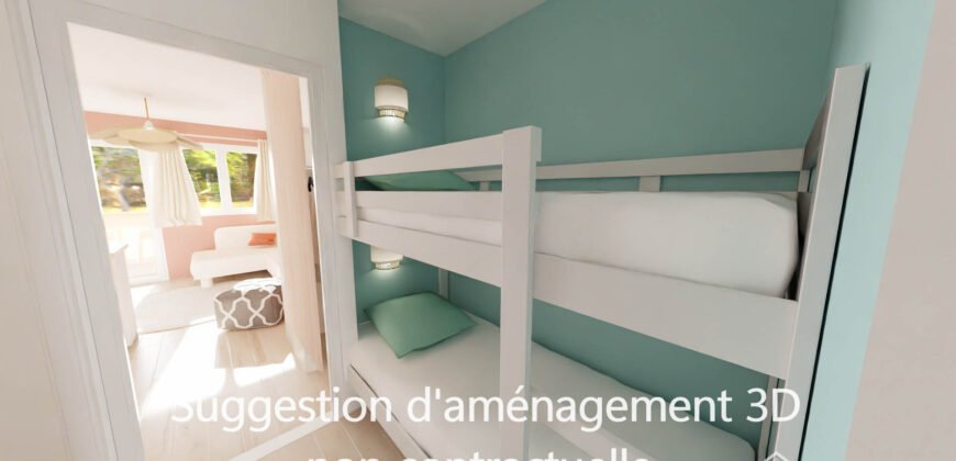 🏡 Studio avec coin nuit – Résidence avec piscine aux Golfs de Valescure