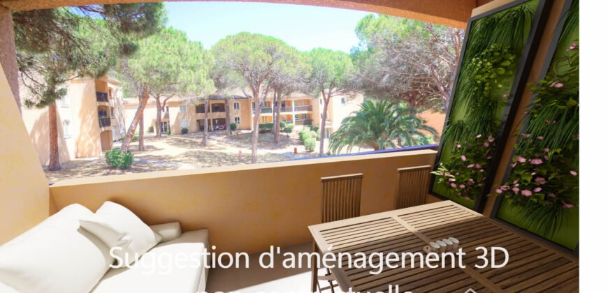 🏡 Studio avec coin nuit – Résidence avec piscine aux Golfs de Valescure